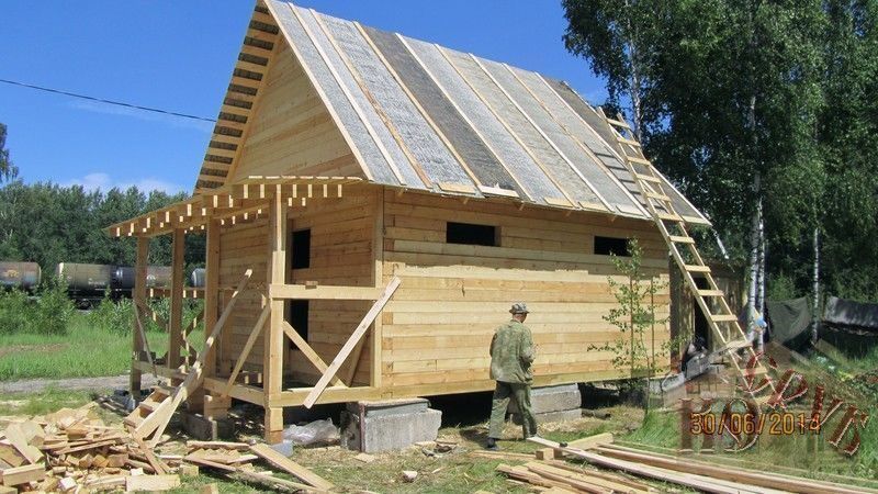 Строительство дома 7х9 из бруса, Москва