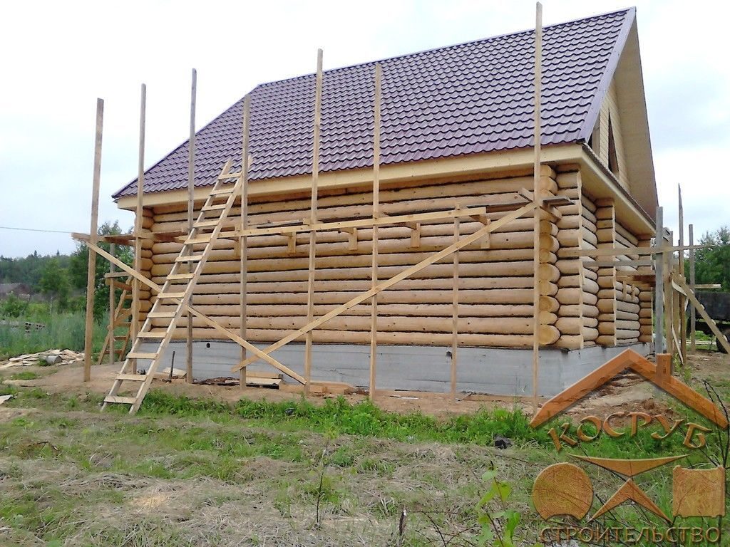 Строительство сруба из бревна
