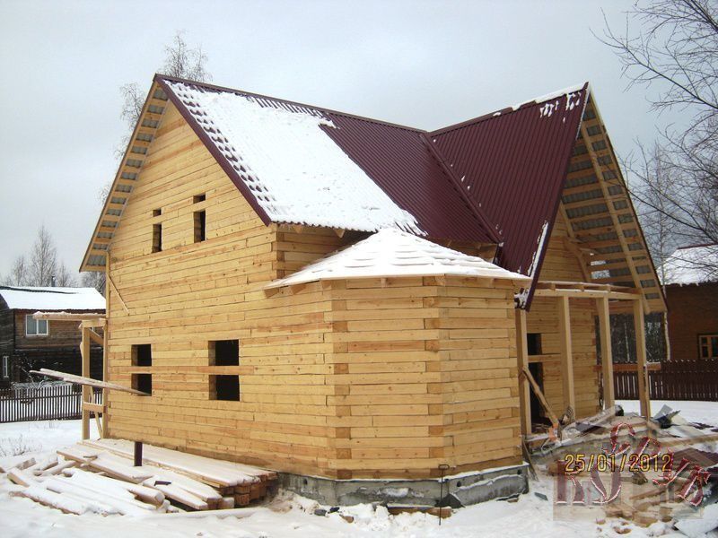 Строительство дома из бруса 8х9