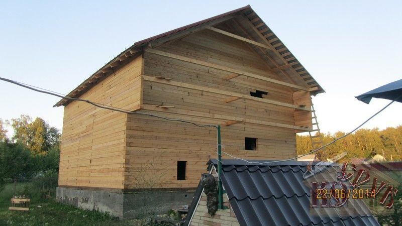 Двухэтажный дом из бруса 10х10