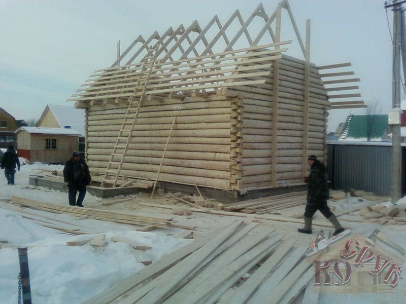Cруб дома 6х9, Михнево