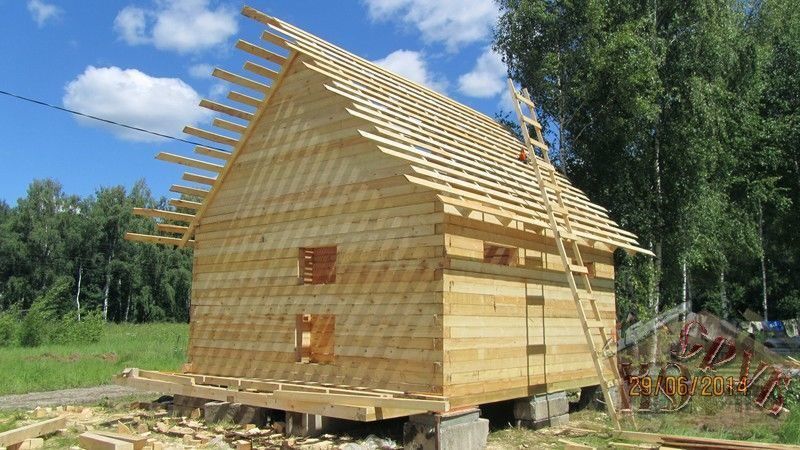 Строительство дома 7х9 из бруса, Москва