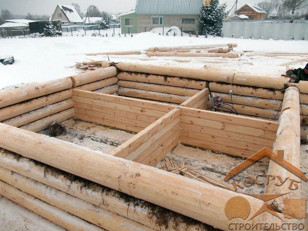 Дом из строганного бревна 1,5 этажа
