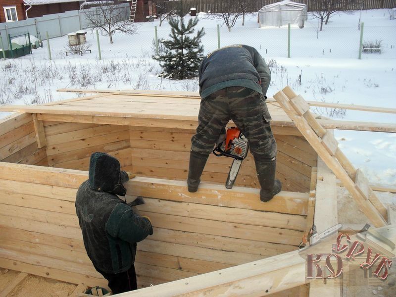 Дом из бруса под ключ с эркером