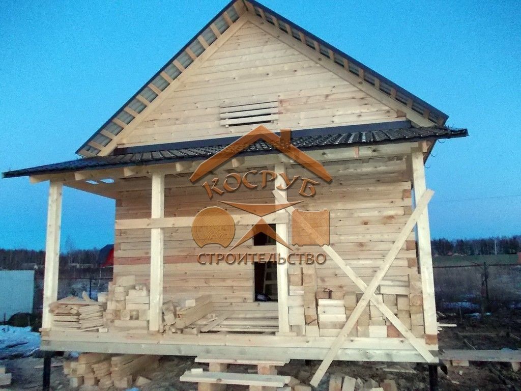 Одноэтажный дом из бруса 6х6
