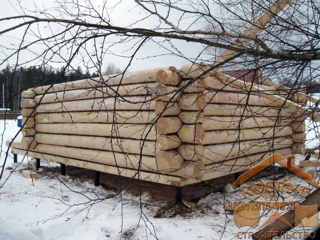 Баня из бревна 5х5