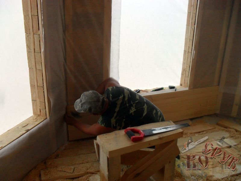 Дом из бруса под ключ с эркером