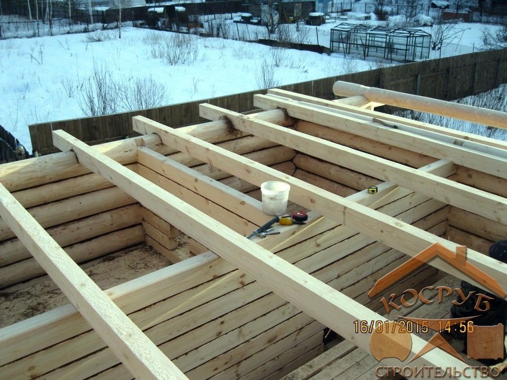 Баня из бревна 5х5