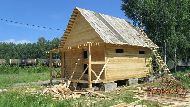 Строительство дома 7х9 из бруса, Москва
