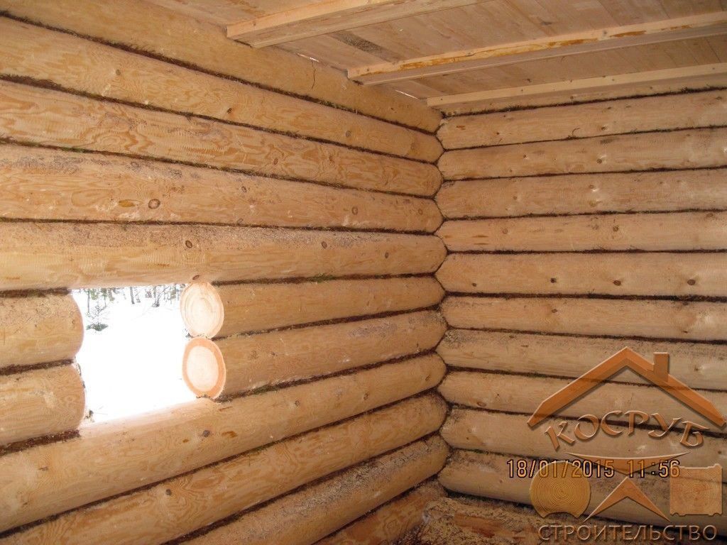 Баня из бревна 5х5