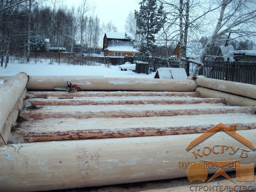 Баня из бревна 5х5
