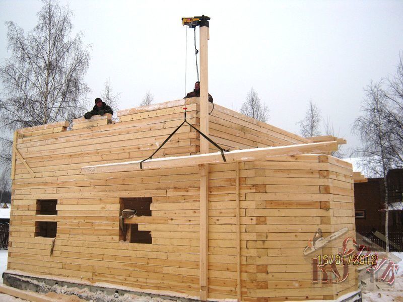 Строительство дома из бруса 8х9